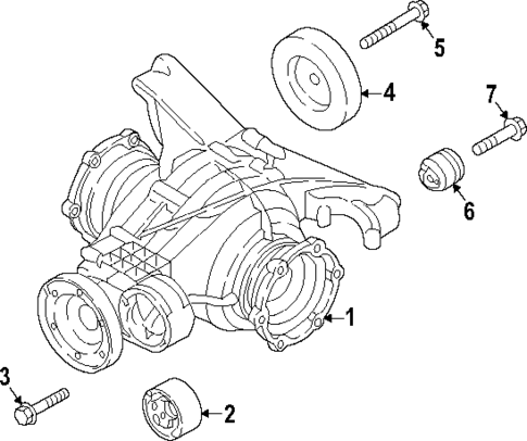 Axle & Differential for 2019 Audi A4 Quattro #0