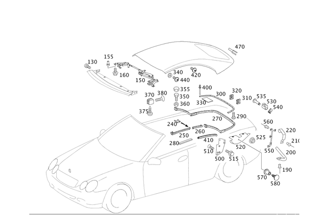 2097740441 - Soft Top: Stop Buffer for Mercedes-Benz Image image