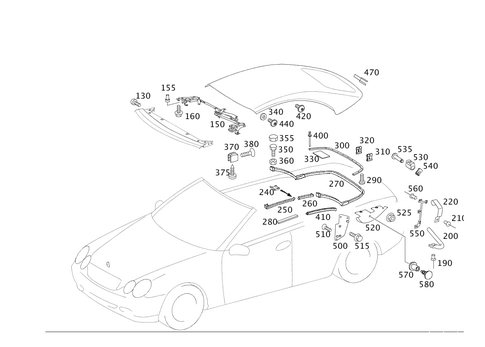Soft Top Mechanics for 2005 Mercedes-Benz CLK55 AMG #0