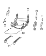 68210402AA - Interior Trim: Manual Seat Adjuster, Right for Mopar Image
