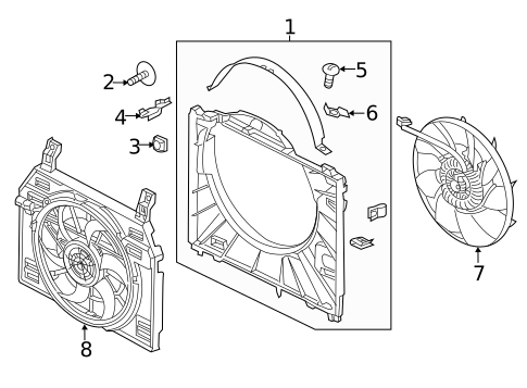 Cooling Fan for 2023 Land Rover Discovery #0