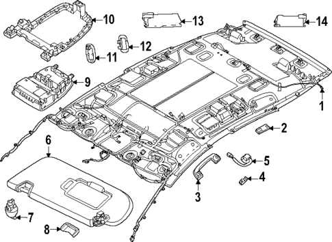 Interior Trim - Roof for 2025 Nissan Murano #0