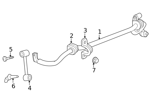 Stabilizer Bar & Components for 2010 Dodge Nitro #2
