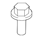 C2Z3558 - Engine: Rear Mount Screw for Jaguar: E-Pace, XF, XFR, XFR-S Image