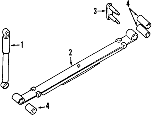 Rear Suspension for 2000 Nissan Frontier #1