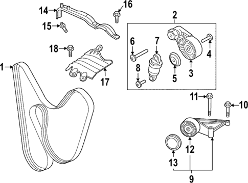 Belts & Pulleys for 2023 Porsche 911 #0