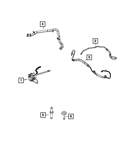 Power Steering Hoses for 2018 Dodge Grand Caravan #0