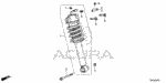 52610T6NA04 - Chassis: Shock Absorber Assembly, Rear for Acura: NSX Image