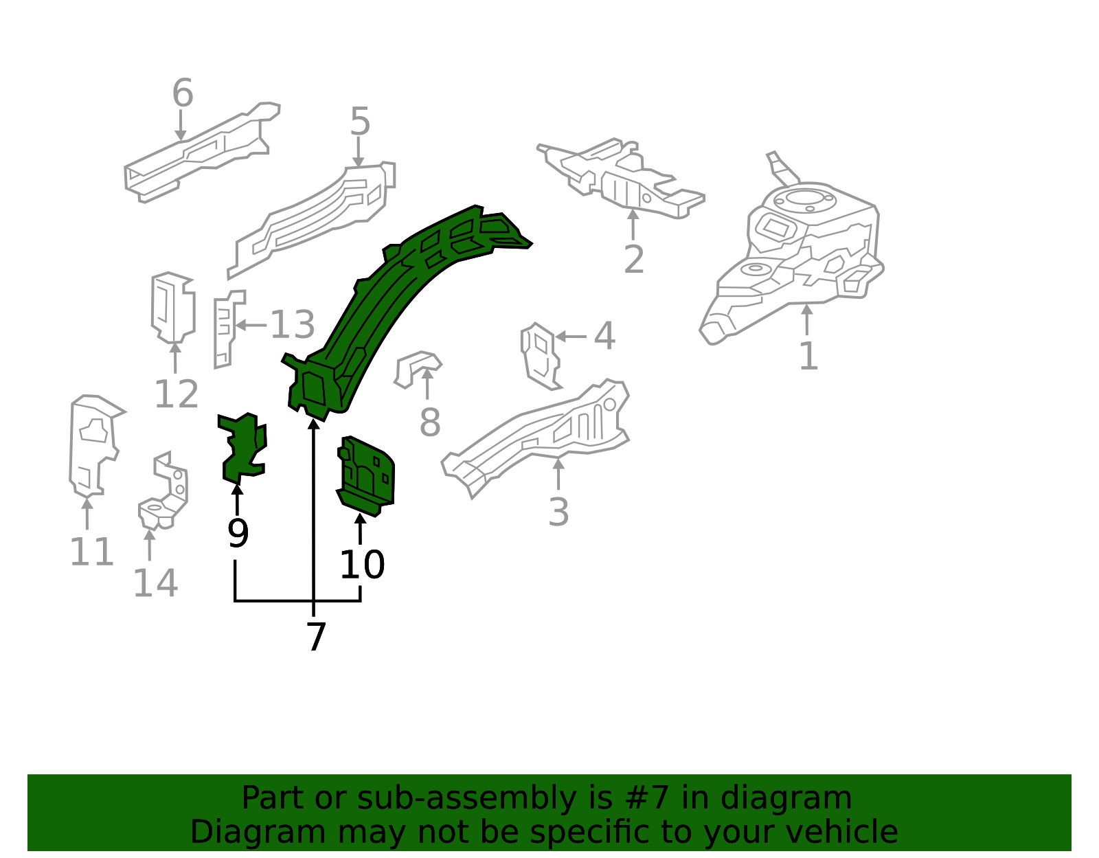 04684-TXM-A01ZZ - Frame Side Member Assembly | All Discount Parts