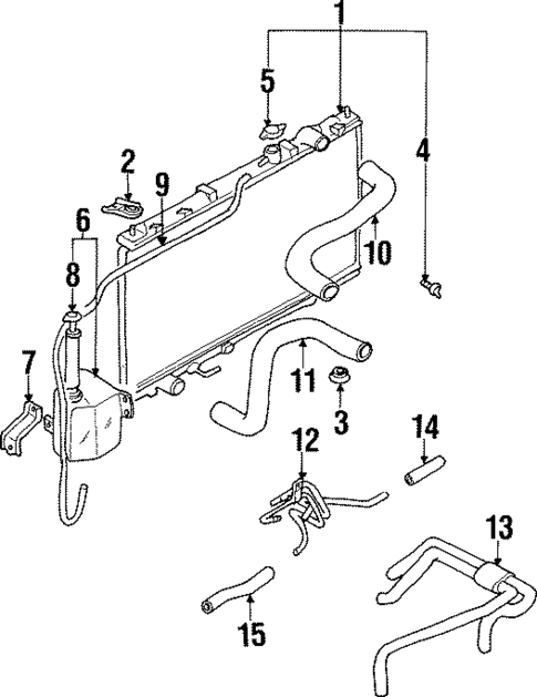 Radiator & Components for 2003 Mitsubishi Diamante #0