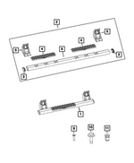 68239645AB - Exterior Ornamentation: Side Step Bracket Kit, Right Or Left for Ram: 2500, 3500 Image