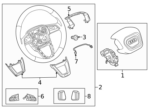 Steering Wheel & Trim for 2025 Audi S3 #0