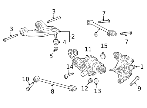 Rear Suspension for 2017 Acura TLX #2