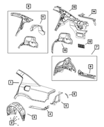 68096292AD - Body Sheet Metal Except Doors: Body Side Aperture Outer Panel, Right for Mopar Image image