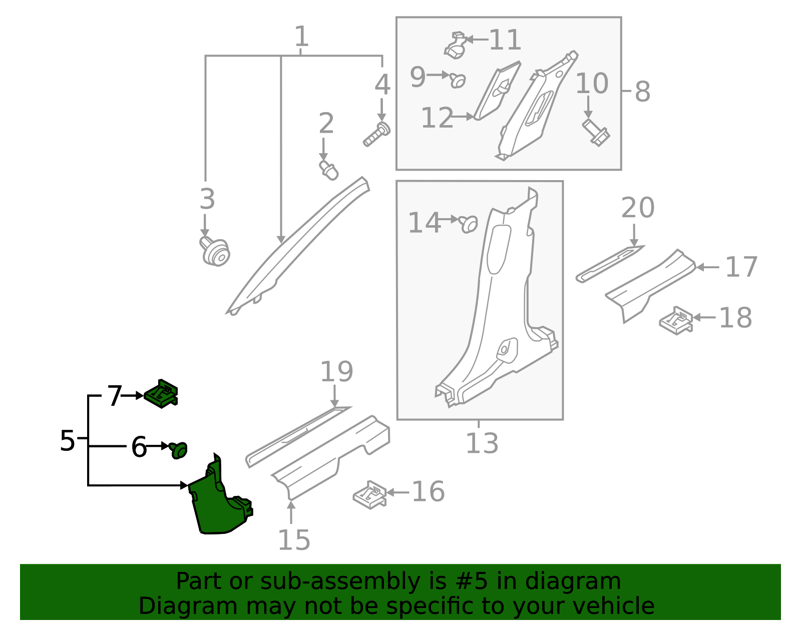 2021-2023 Hyundai Santa Fe Cowl Trim 85823-S1300-SST | OEM Parts Online