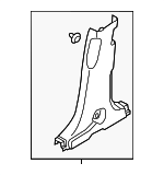85835S1400SST - Body: Lower Center Pillar Trim for Hyundai: Santa Fe Image