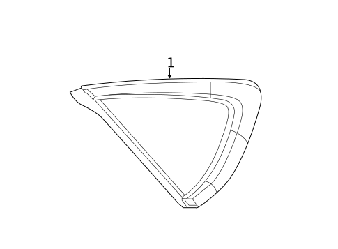 Glass & Hardware for 2016 Chrysler 200 #0