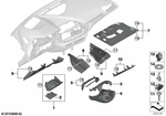 51457937952 - Vehicle Trim: Hinged Compartment in Dashboard for BMW Image