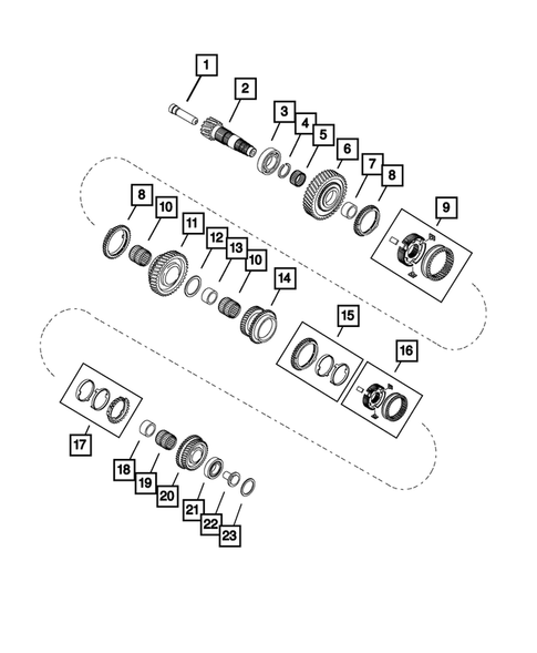 Gear Train for 2018 Jeep Renegade #1
