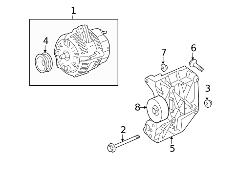 Alternator for 2005 Jaguar S-Type #0