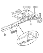 52009934AA - : Parking Brake Cable, Right for Dodge: Ram 1500 Image