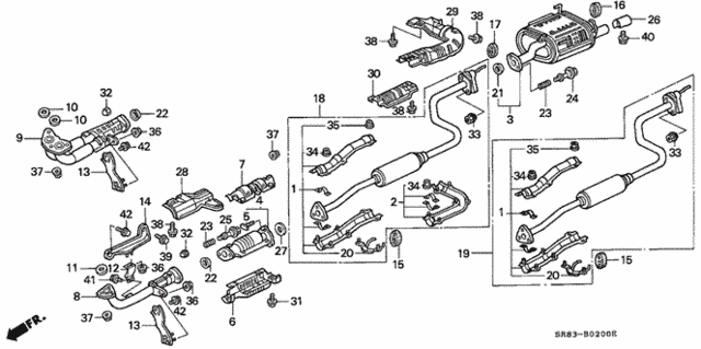 Exhaust Pipe for 1995 Honda Civic #0