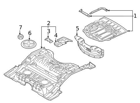 Rear Floor & Rails for 2013 Audi Q7 #0