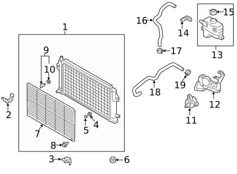 Inverter Cooling Components for 2022 Mitsubishi Outlander PHEV #0