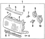 8111060830 - Electrical: Headlamp Assembly for Lexus: LX450 Image