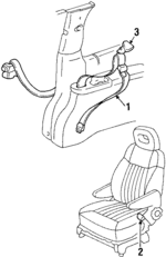 88954000 - : Lap &amp; Shoulder Belt for Chevrolet: Venture | Oldsmobile: Silhouette | Pontiac: Montana Image