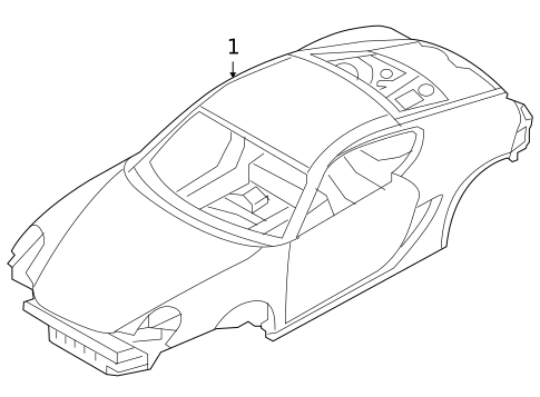 Body Shell for 2008 Porsche Cayman #0