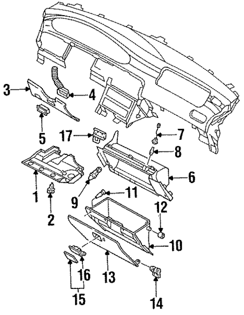 Instrument Panel Components for 1993 Mazda 626 | OEM Parts Online