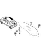 68656031AA - : Front Door Glass Channel, Left for Fiat: 500E Image