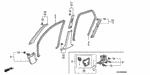 72855SV4013ZC - Interior/Bumper: SEAL, L. RR. DOOR OPENING *YR147L* (GRACE BEIGE) for Honda Image