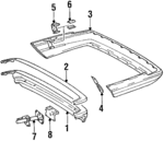 1268802371 - Body: Face Bar for Mercedes-Benz Image