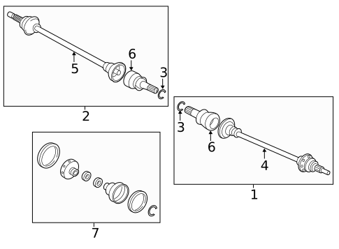 Drive Axles for 2020 Jaguar XE #0