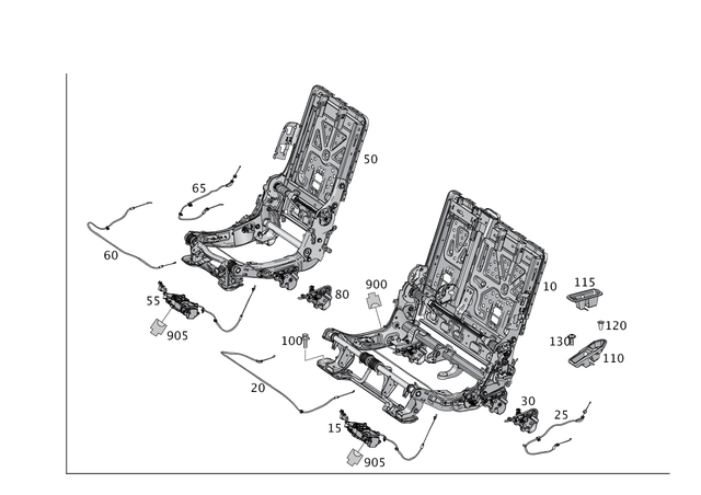 1669330202 - Rear Seat: Pulley for Mercedes-Benz Image image