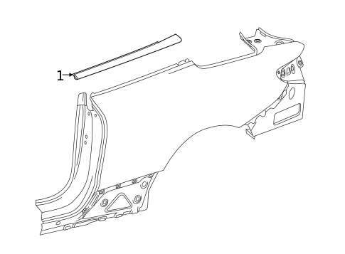 Exterior Trim - Quarter Panel for 2023 Mercedes-Benz E450 #1