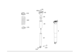 2043261404 - Springs, Suspension and Hydraulic Components: Shock Absorber for Mercedes-Benz: C250, C300, C350 Image