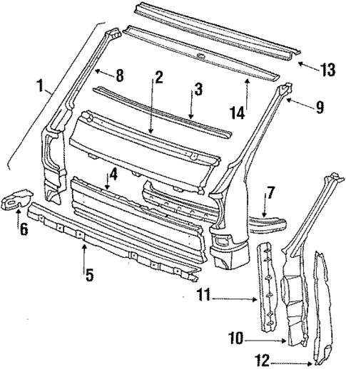 Sheet Metal for 1990 Volkswagen Vanagon #0