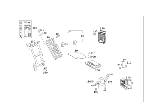Controller Disk and Fuse Box in Trunk for 2007 Mercedes-Benz R320 #0