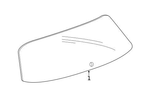 Glass - Lift Gate for 2019 Chevrolet Trax #0