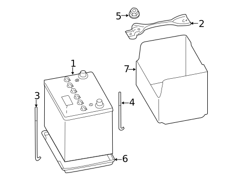 Battery for 2014 Subaru XV Crosstrek #1