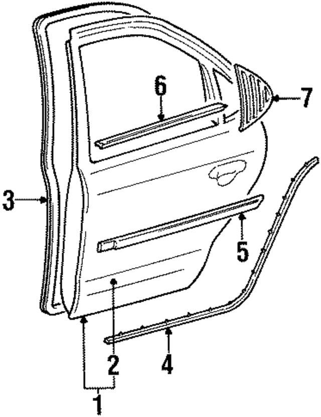 F5RZ5424701A - Body: Door Outer Panel for Ford Image