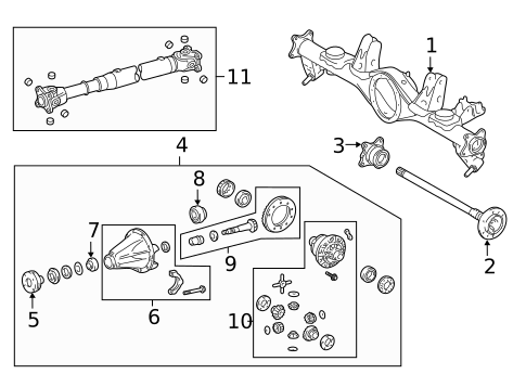 Axle Housing for 2017 Lexus GX460 #0