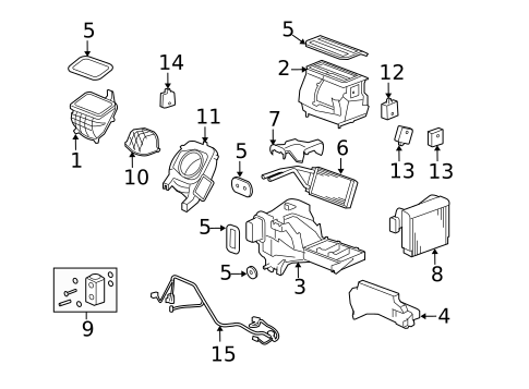 Condenser, Compressor & Lines for 2010 Hummer H3 #1