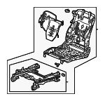 81526TX4A02 - Body: Seat Frame for Acura: RDX Image