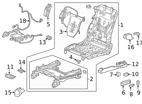 Tracks & Components for 2017 Acura RDX #1