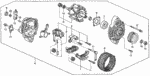 31100P08014 - Engine: ALTERNATOR ASSY. (AHGA19) (MITSUBISHI) for Honda Image
