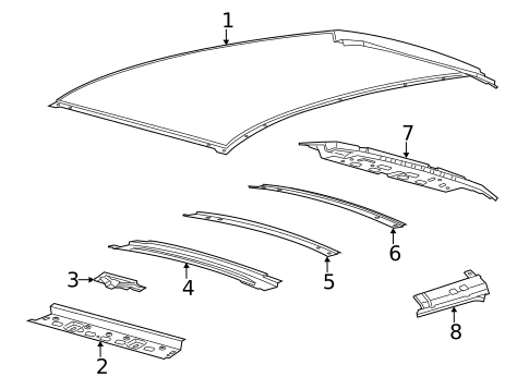 Roof & Components for 2018 Lincoln MKC #0